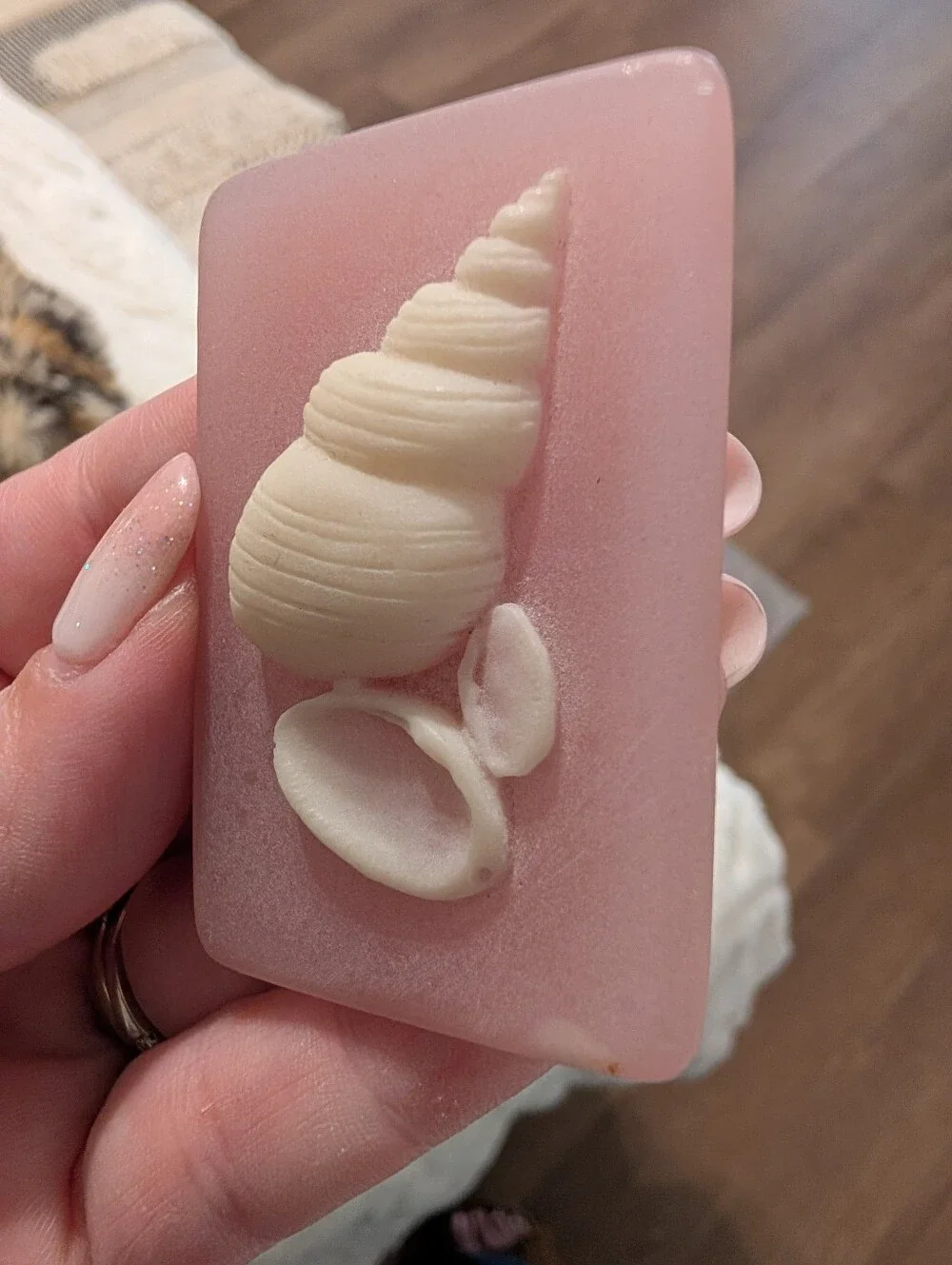 Pink Seashell Decorative Trinket Dish